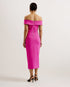 LERREN-Dresses-Scuba Bardot Midi Dress- Ted Baker Romania